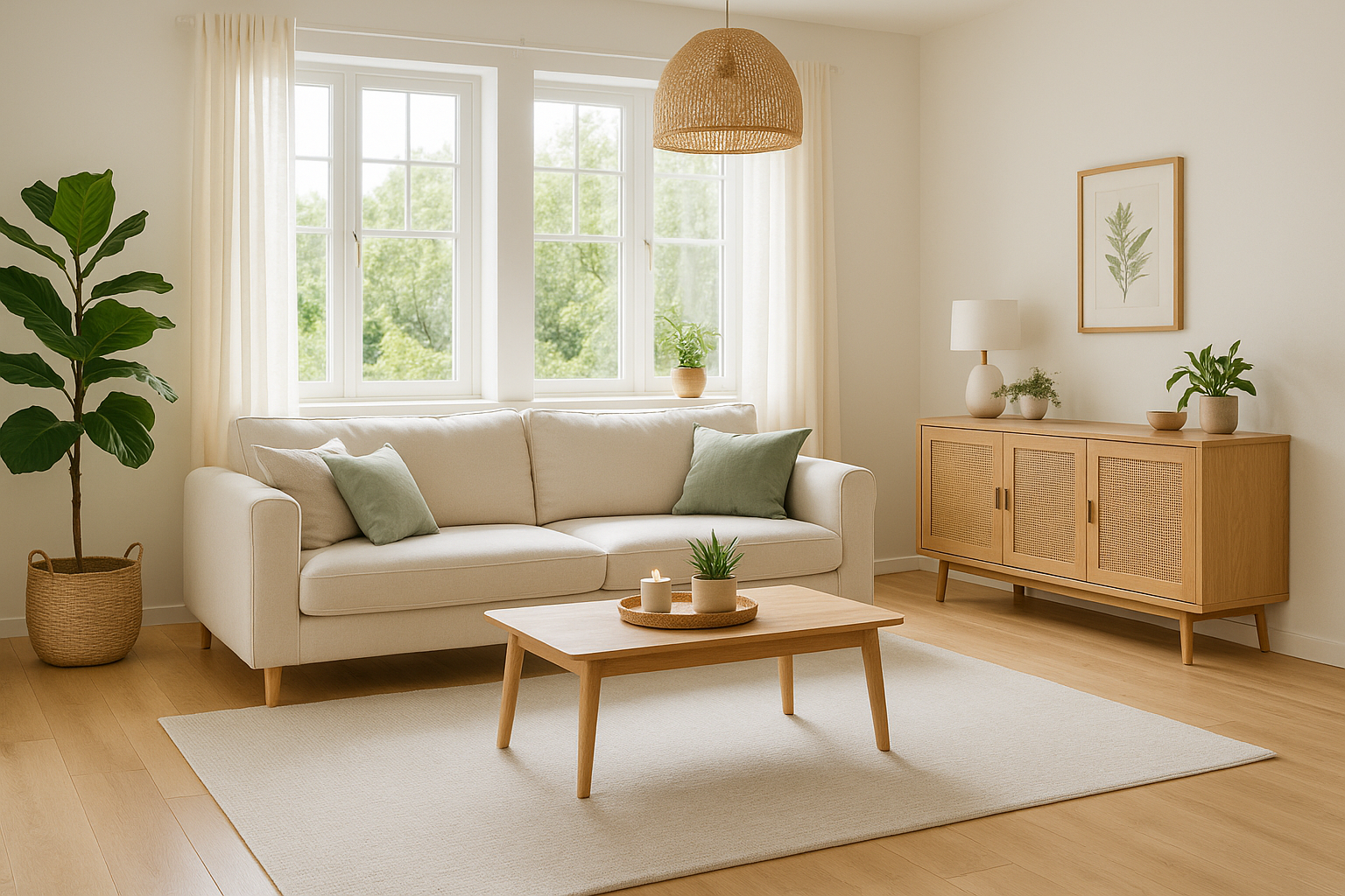 Pristine living room